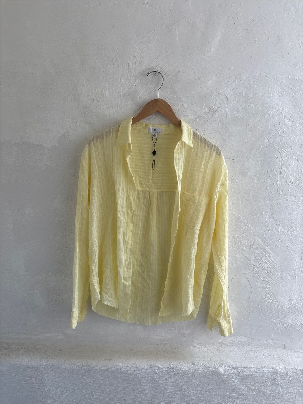 Socialite butter yellow button down